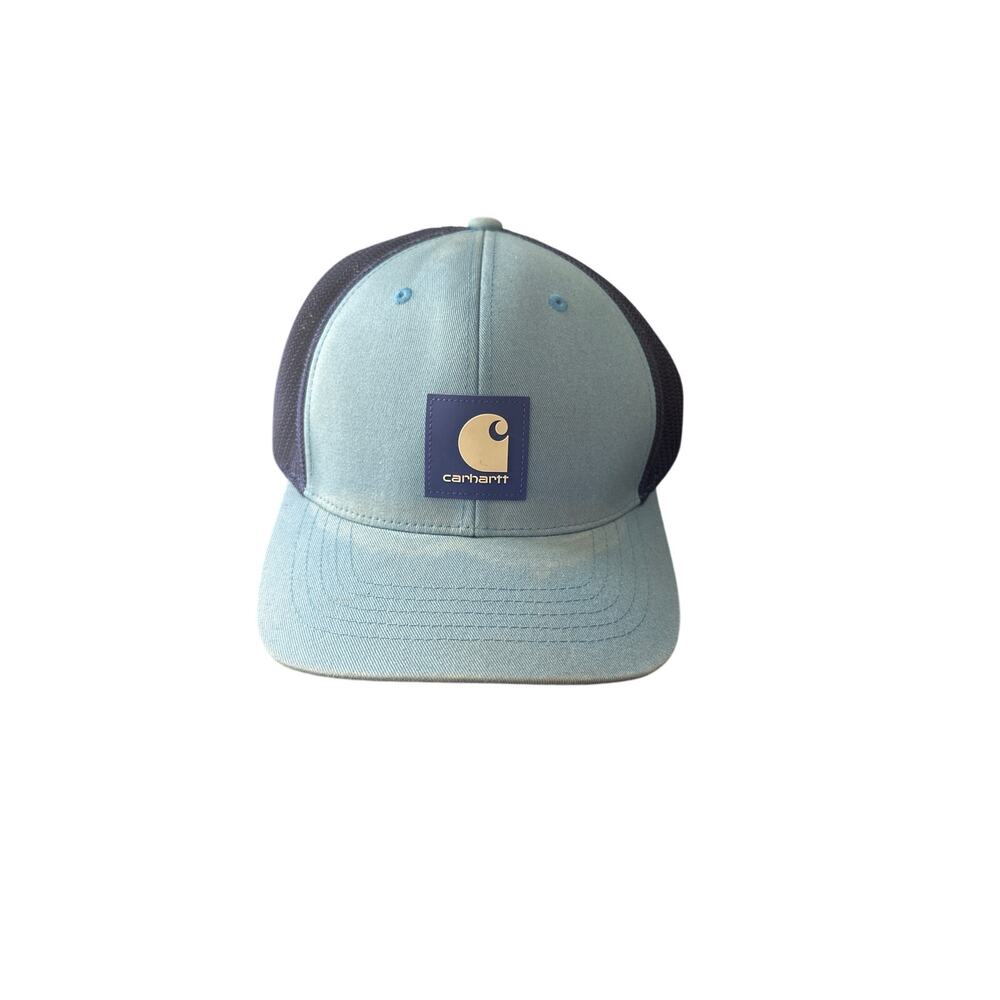Carhartt Hat Cap Snap Back Blue Mesh Trucker Patch Flexfit 110 Mens Spring 2022